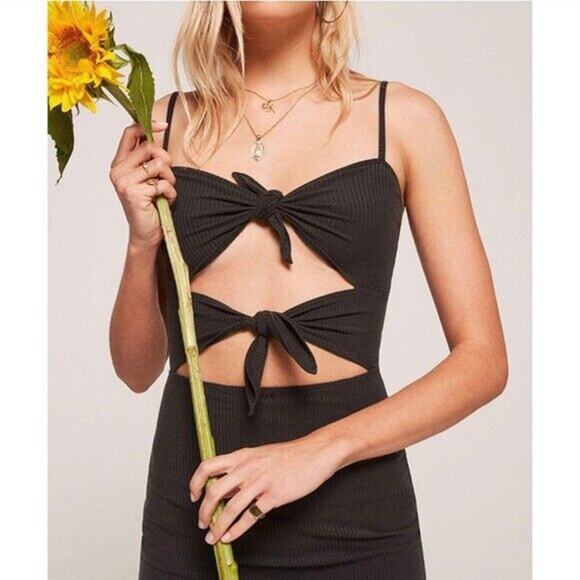 Reformation Ibiza Dress - XS - Charcoal - Picture 4 of 5